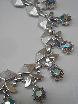 画像1: aurora rhine stone necklace