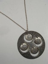 "ROLF BUODD" pewter necklace