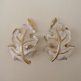 "Judy Lee" leaf earring