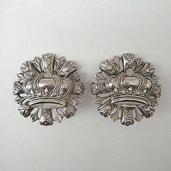 画像1: silver crown design earring