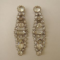 画像1: rhinestone design earring