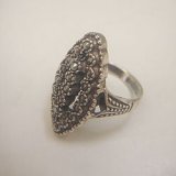 victorian style silver ring