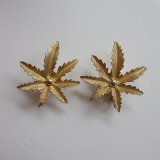gold leaf earring