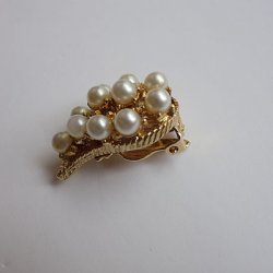 画像4: pearl & gold teardrop earring