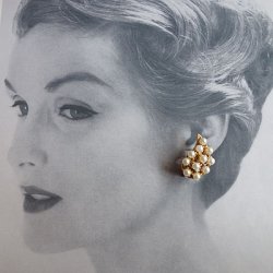 画像2: pearl & gold teardrop earring