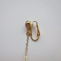 画像5: pink rhinestone ball earring