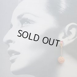 画像3: pink rhinestone ball earring