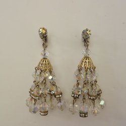 画像1: glass beads earring