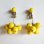 画像1: 1960's yellow ball earring (1)