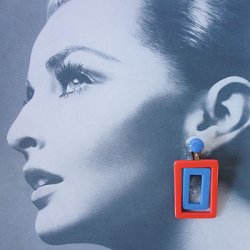 画像2: 1960's double frame earring