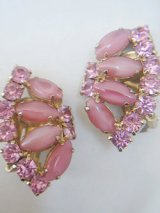 画像: pink rhinestone earring