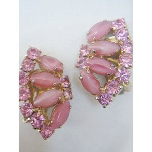 画像: pink rhinestone earring