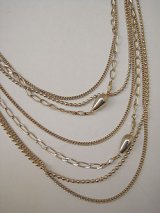 画像: gold long necklace