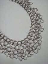 画像: silver chain fringe necklace