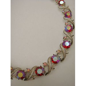 画像: red rhinestone necklace