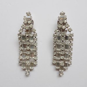 画像: rhinestone lace earring