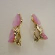 画像7: 1950's pink leaf earring