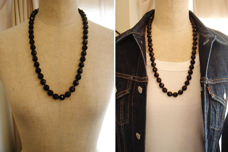 画像: "MIRIAM HASKELL" black necklace