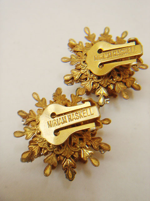 画像: "MIRIAM HASKELL" gold color earring