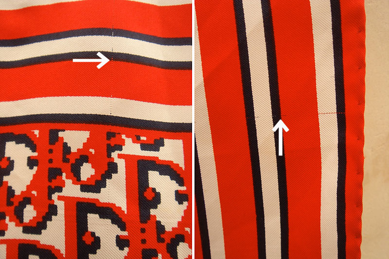 画像: "Dior" red monogram scarf