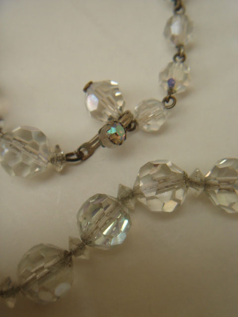 画像: clear beads necklace