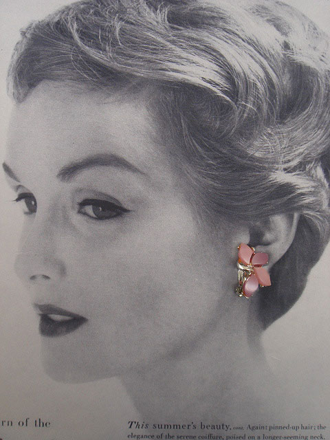 画像: pink & purple earring