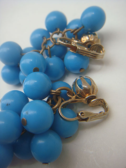 画像: turquoise beads earring
