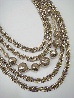 画像1: "KRAMER" gold necklace