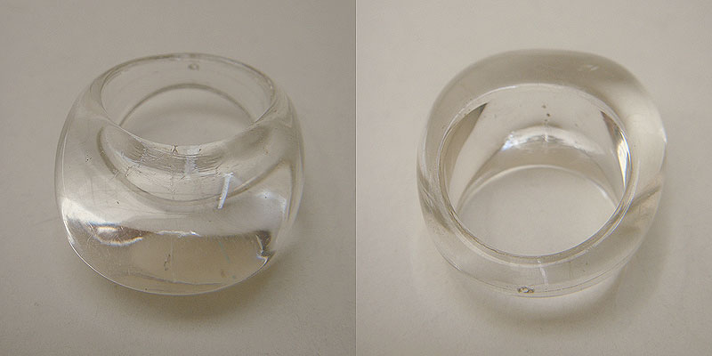 画像: clear plastic ring