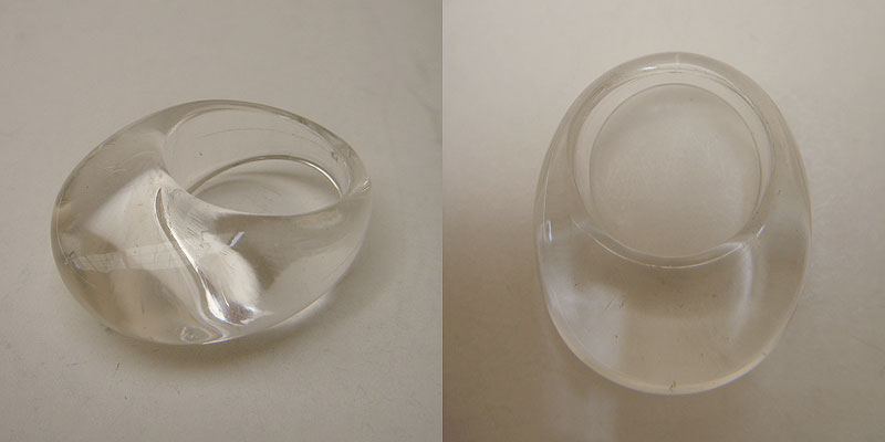 画像: clear plastic ring