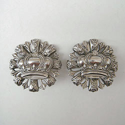 画像1: silver crown design earring