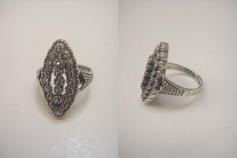 画像: victorian style silver ring