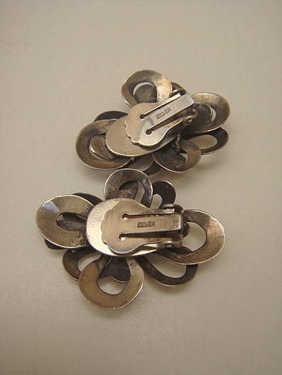 画像: silver design earring