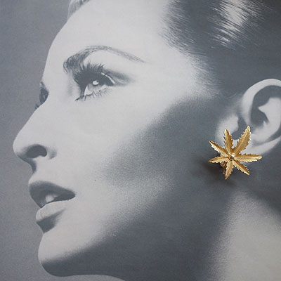 画像2: gold leaf earring