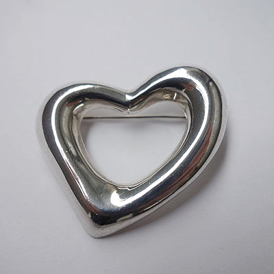 画像1: silver heart brooch