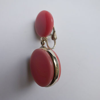 画像4: 1960's pink disk earring