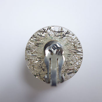 画像5: 1950's lucite silver lame earring