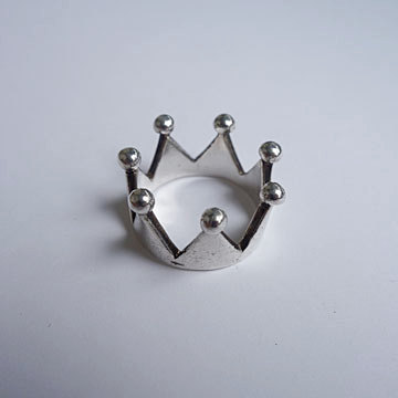 画像1: crown silver ring