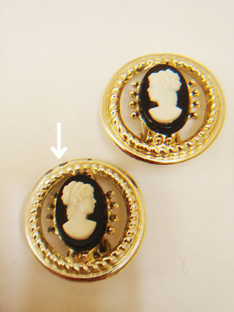 画像: cameo design earring