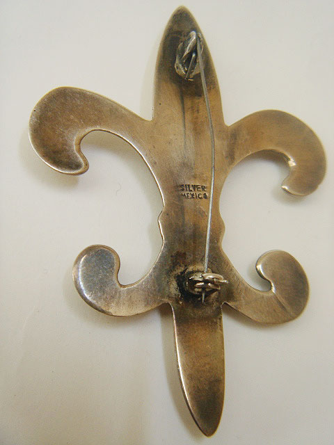 画像: fleur-de-lis silver brooch